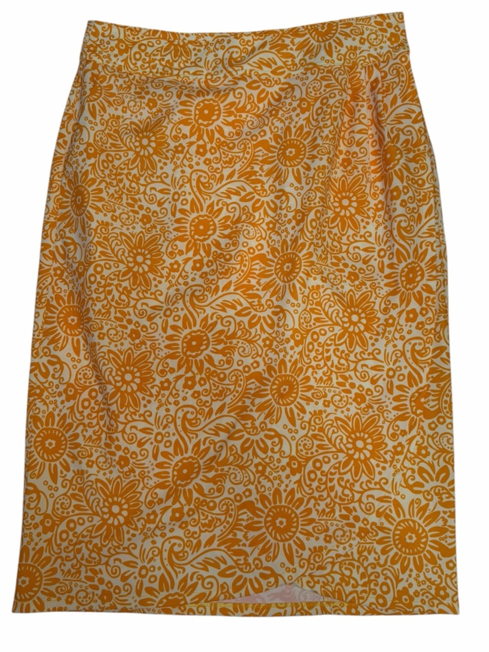Ripskirt Hawaii Orange Floral Mini Skirt Size Small Stretch Travel